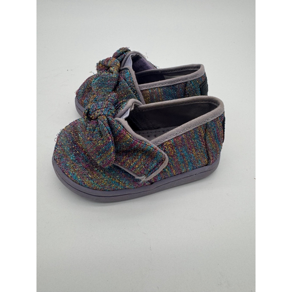 Girls TOMS Shoes Size T4 Multi-color - Picture 5 of 7